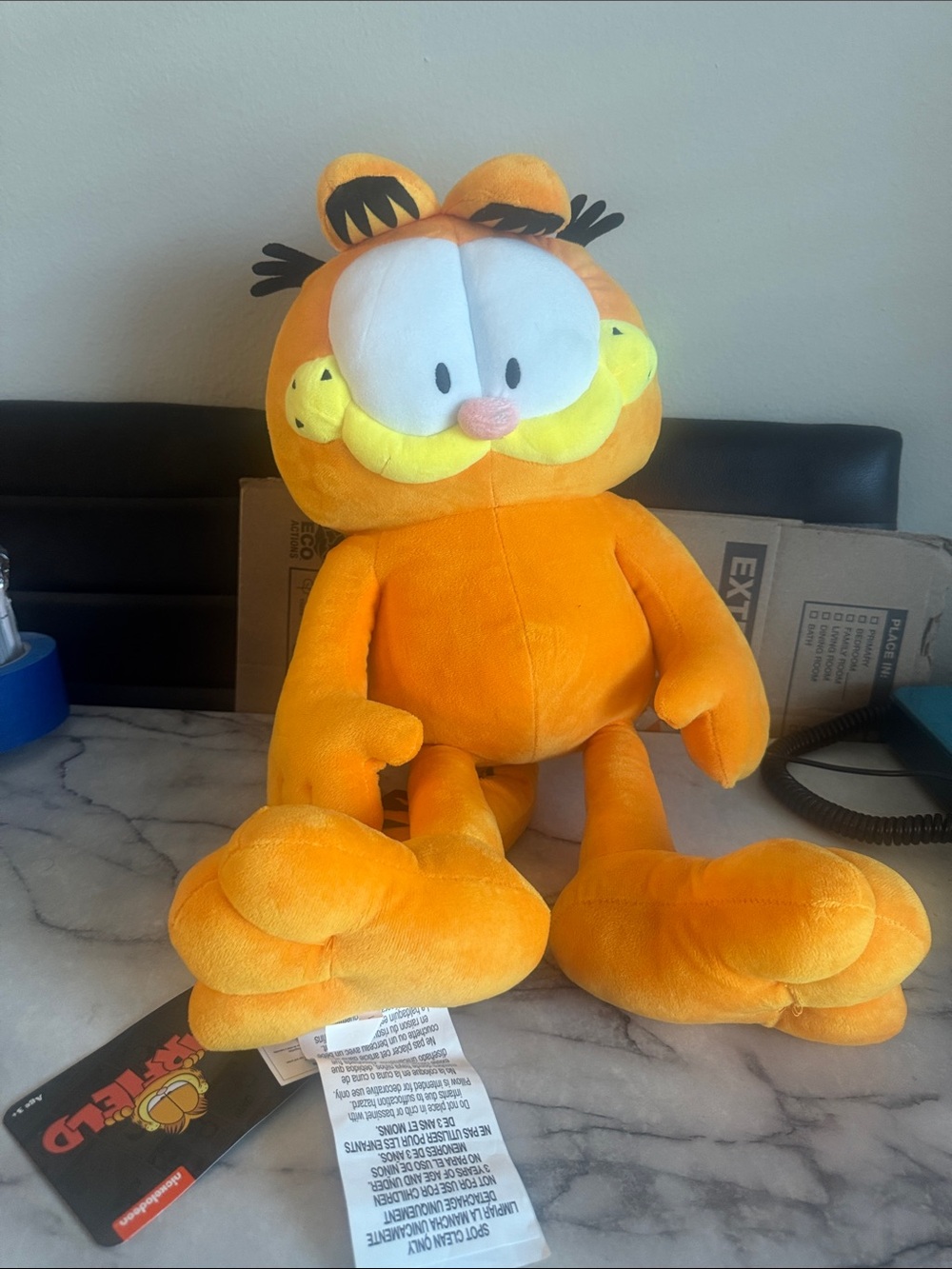 Garfield Large Plush Nickelodeon Orange Cat – With Tags